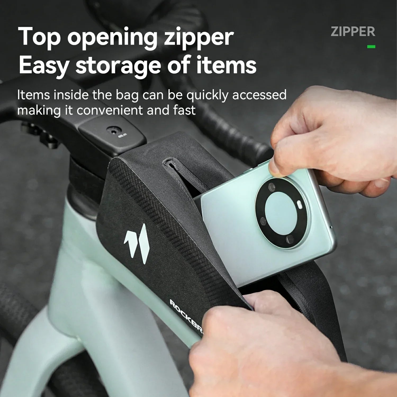 100% Wasserdichtes Oberrohrtasche 1L AS-151 RideMate