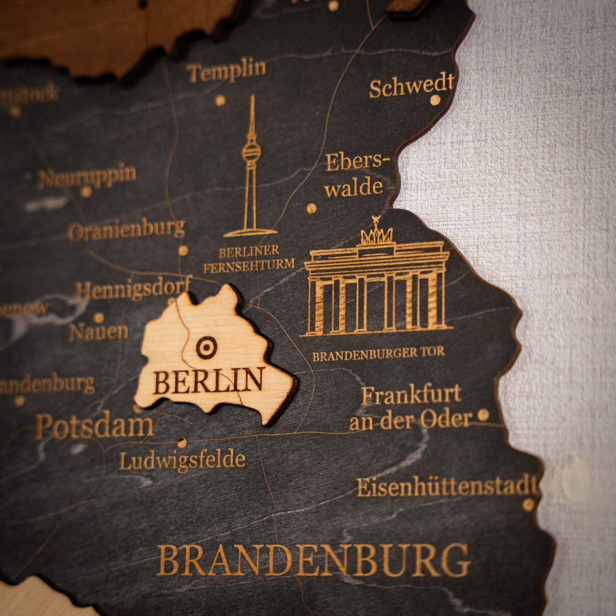 🇩🇪 Germany 3D Wooden Map