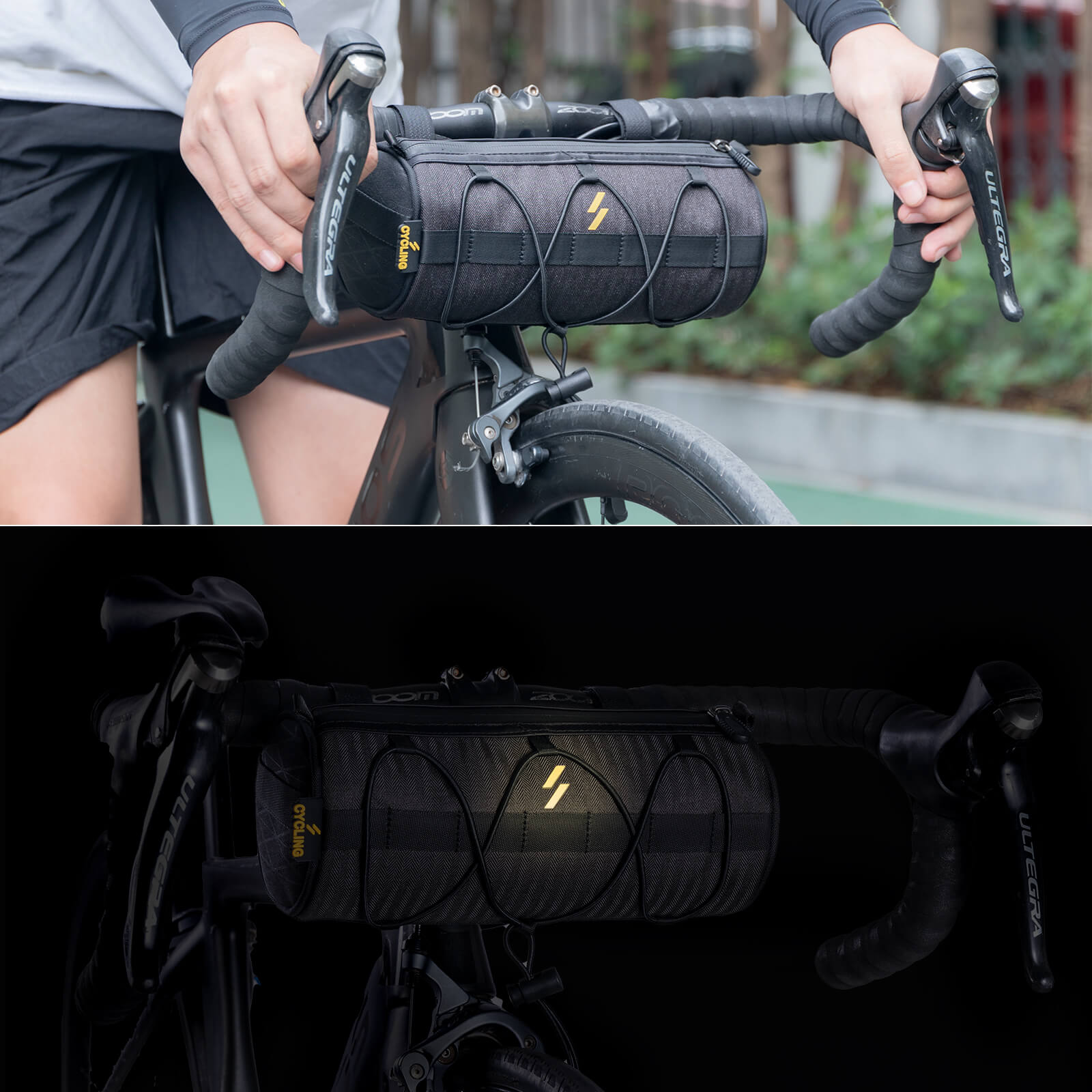 Lenkertasche 2,1L  mit Schultergurt für MTB, Rennrad, Gravel & E-Bike