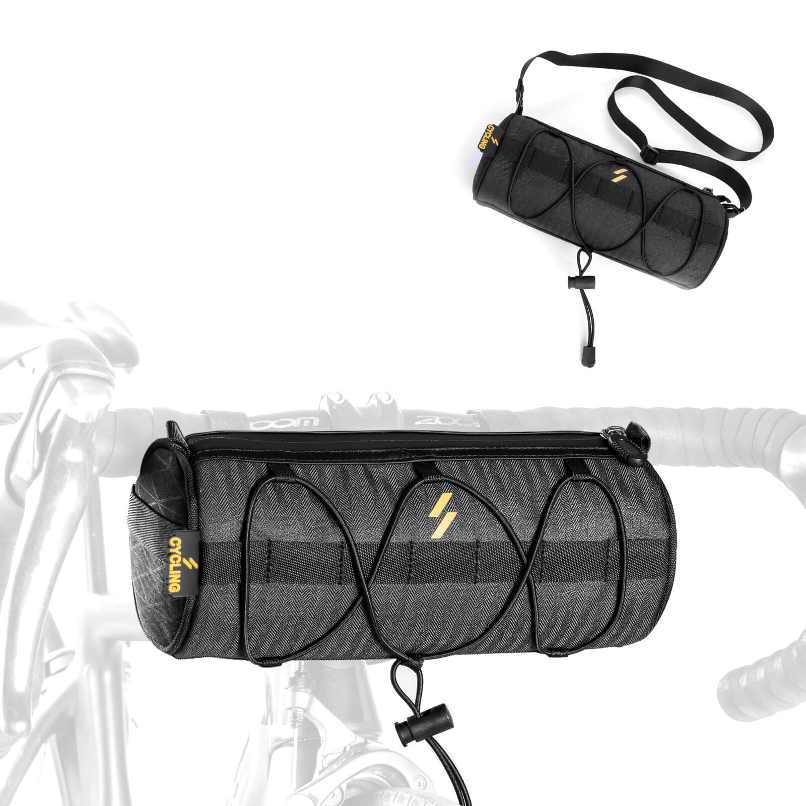 Lenkertasche 2,1L  mit Schultergurt für MTB, Rennrad, Gravel & E-Bike