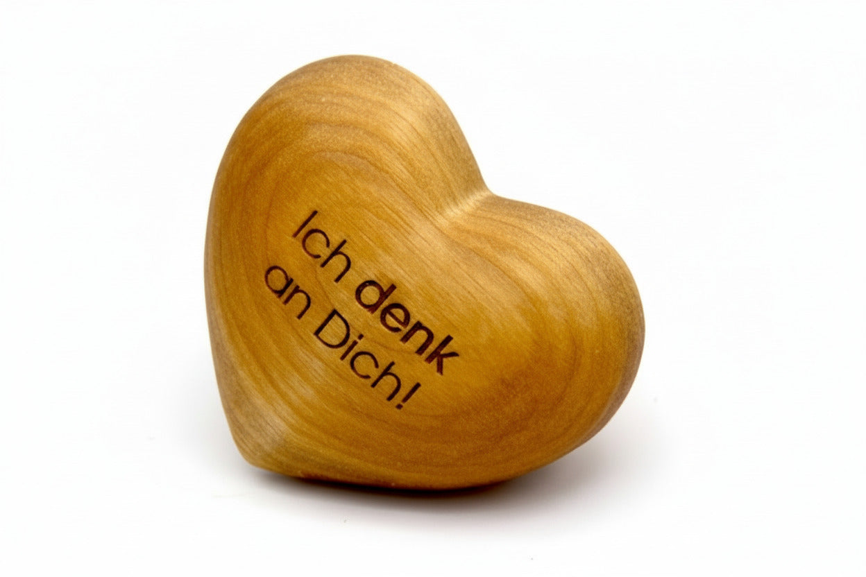Thankgoods Holzherz Ich denk an Dich!