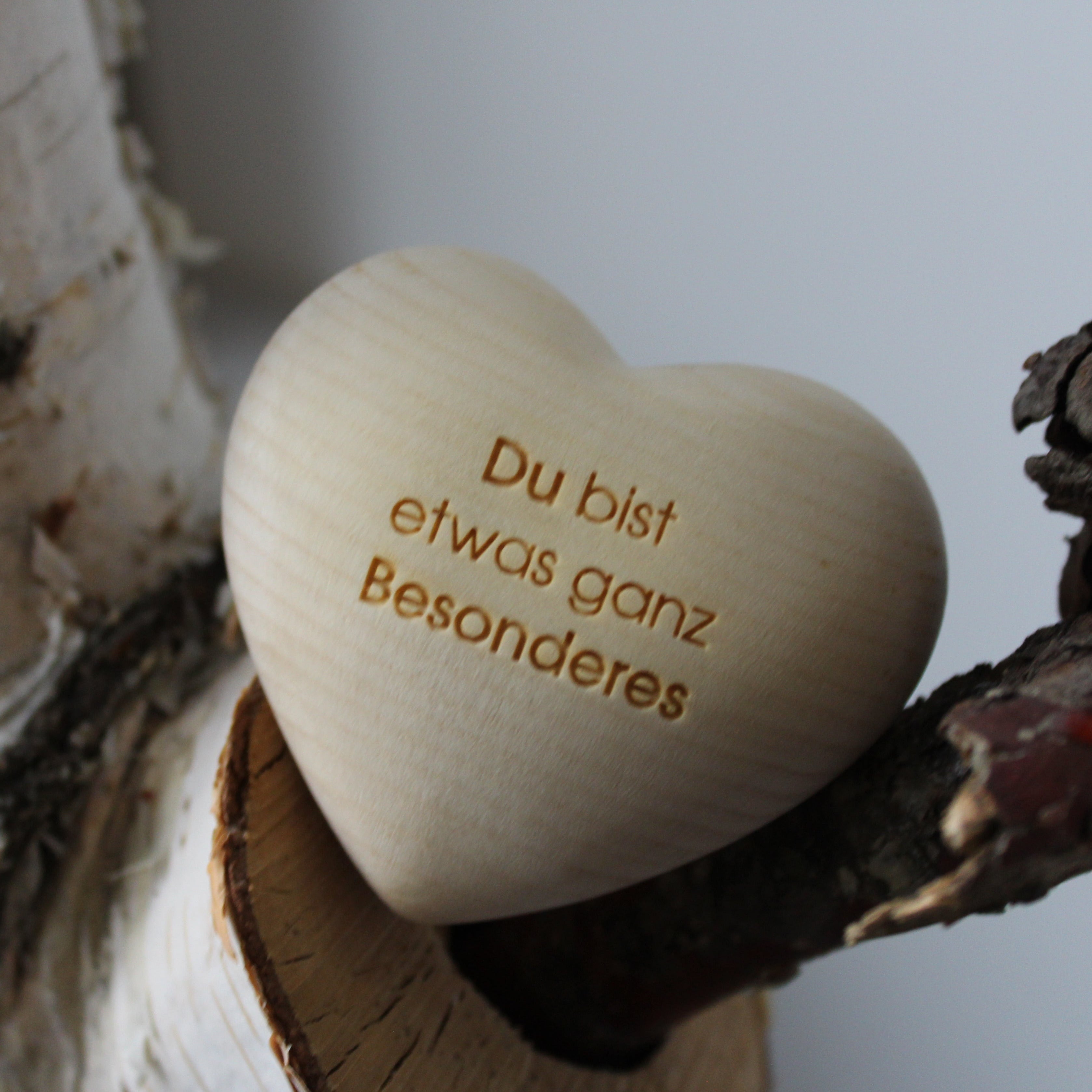 Thankgoods Zirben-Holzherz Handschmeichler Du bist etwas ganz Besonderes