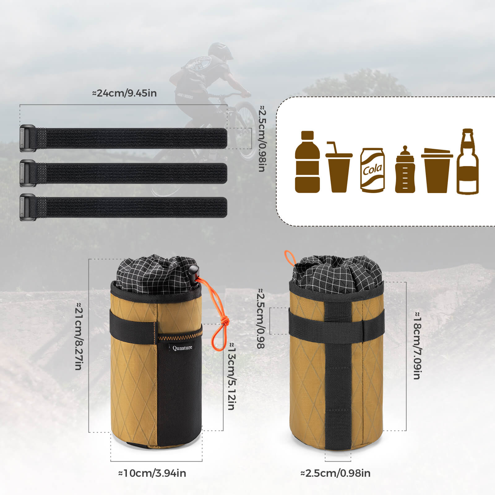 Qunature Thermotasche für Trinkflaschen
