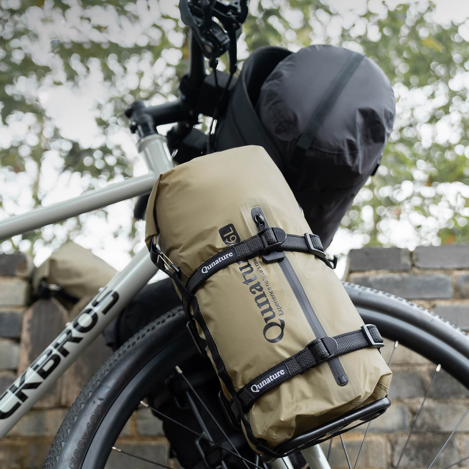 Qunature Wasserdichte Bikepacking Kompressionstasche