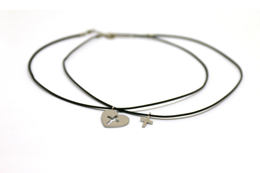 Thankgoods Freundschaft-Schmuckset Kreis/Kreuz für 2 Menschen die Ihre Liebe auf eine ganz besondere Art teilen möchten!
