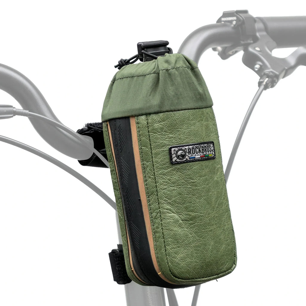ROAD TO SKY Nachhaltige Fahrrad-Wasserflaschentasche aus recycelten Reifen 0,8L