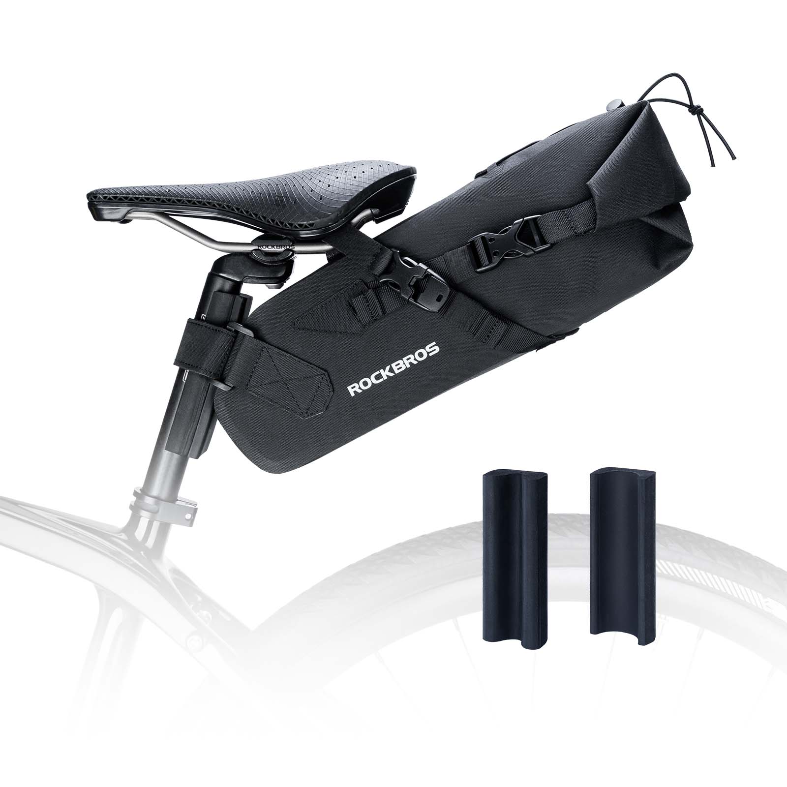 ROCKBROS Bikepacking Satteltasche 3 Liter 100% Wasserdicht TPU Gewebe